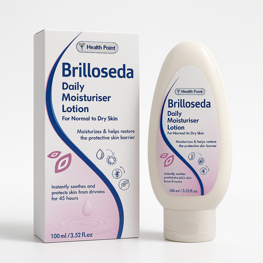 Brilloseda daily moisturizer lotion for normal to dry skin providing deep hydration and soothing dryness