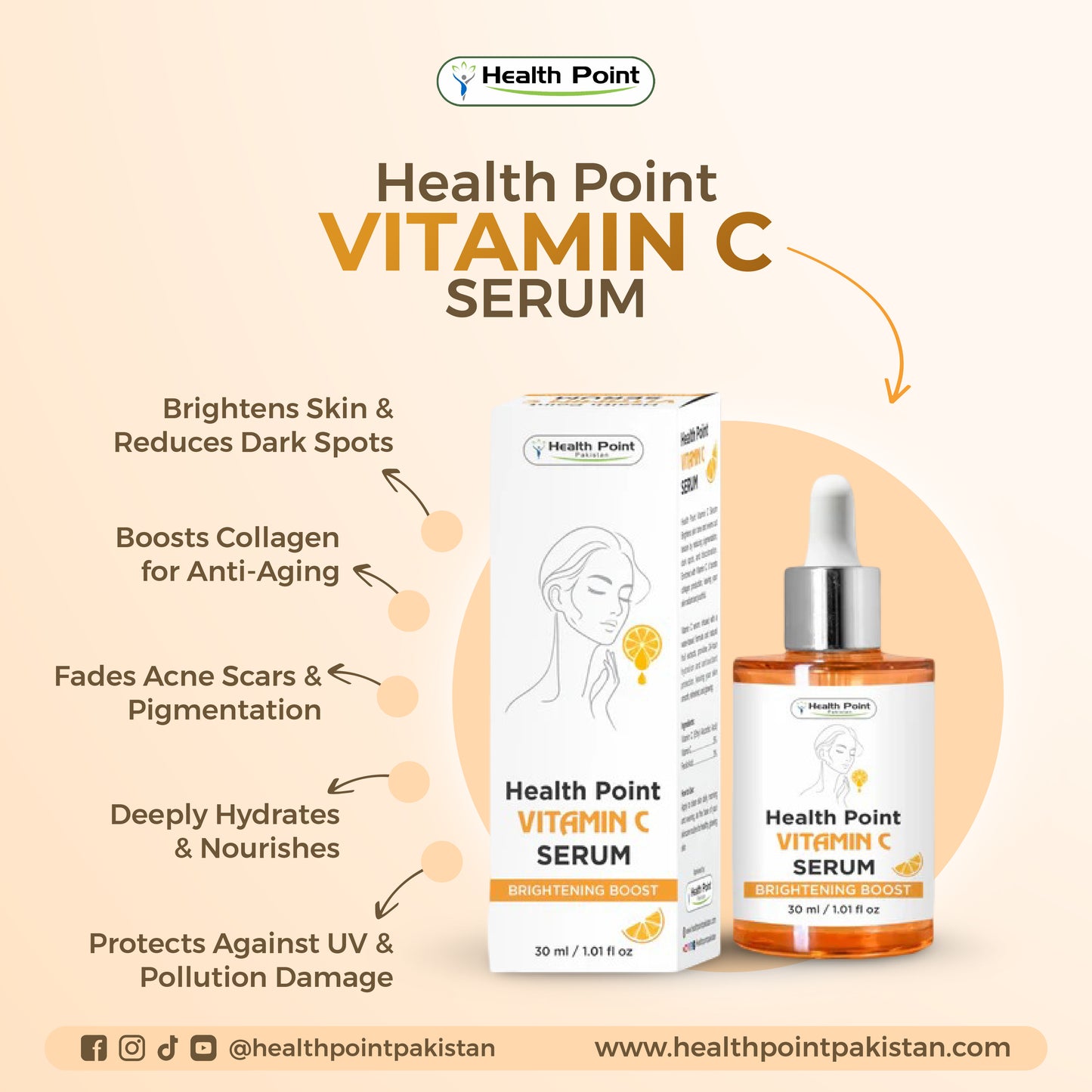 Best Vitamin C Serum in Pakistan | Health Point for Bright, Radiant Skin