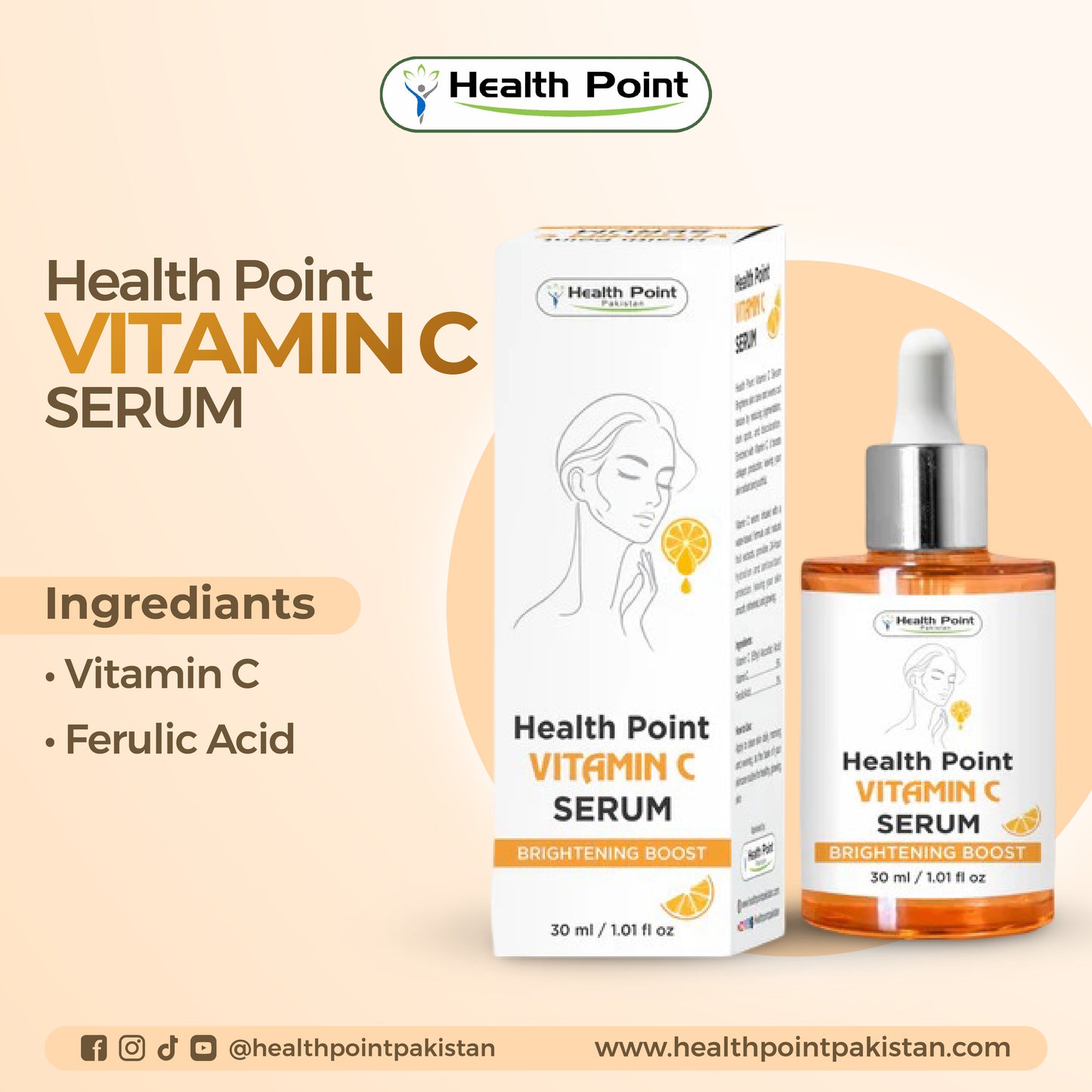 Best Vitamin C Serum in Pakistan | Health Point for Bright, Radiant Skin