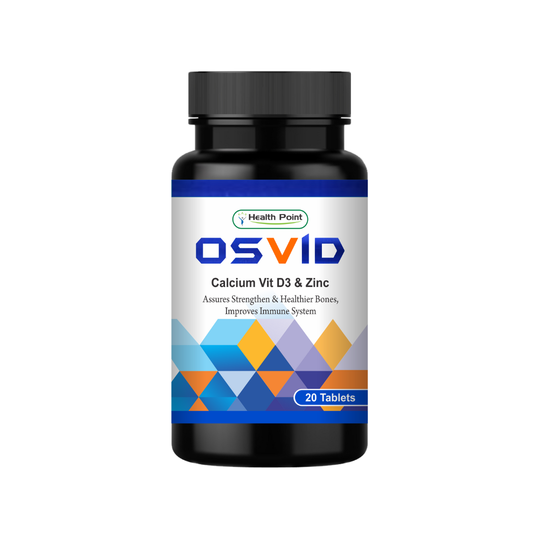 A bottle of Osvid Calcium