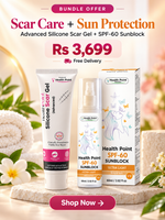 Health Point Scar & Sun Care Duo bundle with Advanced Silicone Scar Gel and SPF 60 Sunblock