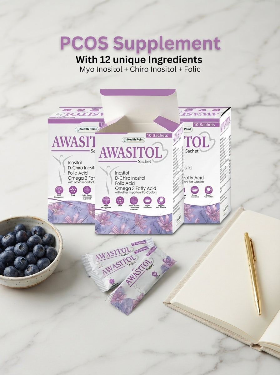 Awasitol PCOS Support Bundle - 3 Packs | Best PCOS Supplement in Pakistan for Hormonal Balance & Fertility