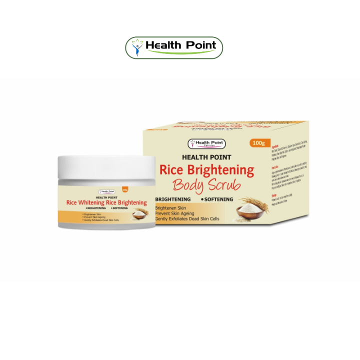 Best Rice Body Scrub Pakistan – Health Point Brightening 100g