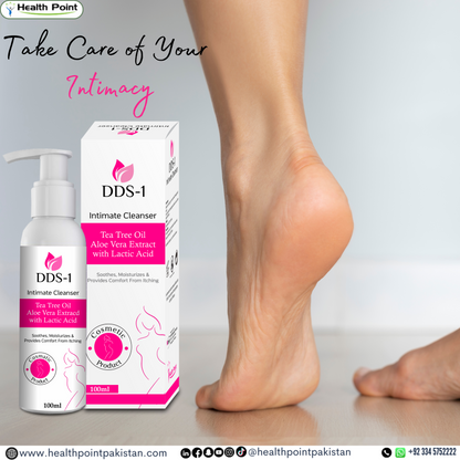 Clean Girl Foot showing the after effect of intimate cleanser