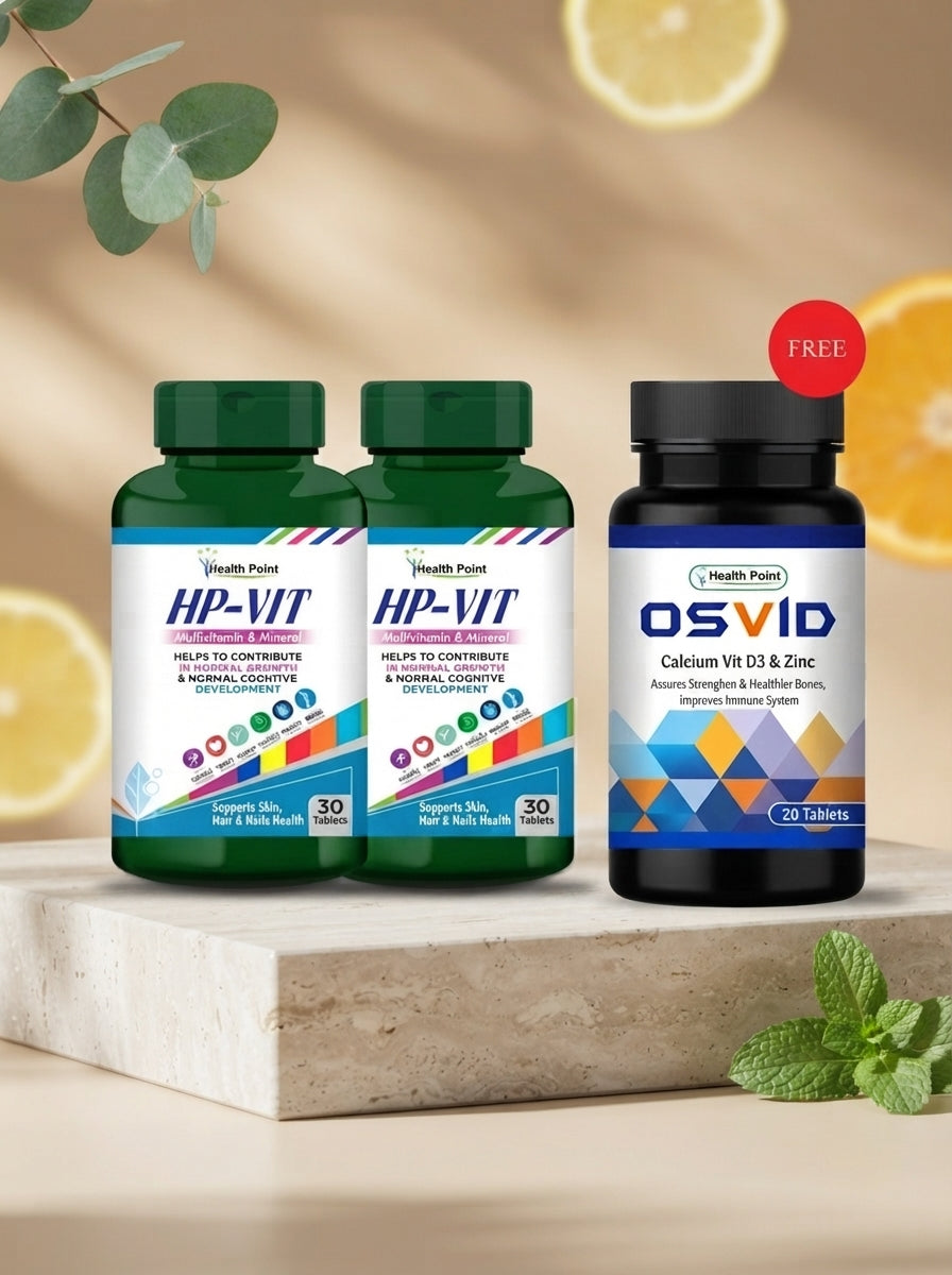 Best multivitamin and calcium bundle in Pakistan – 2 HP-Vit plus free OSVID