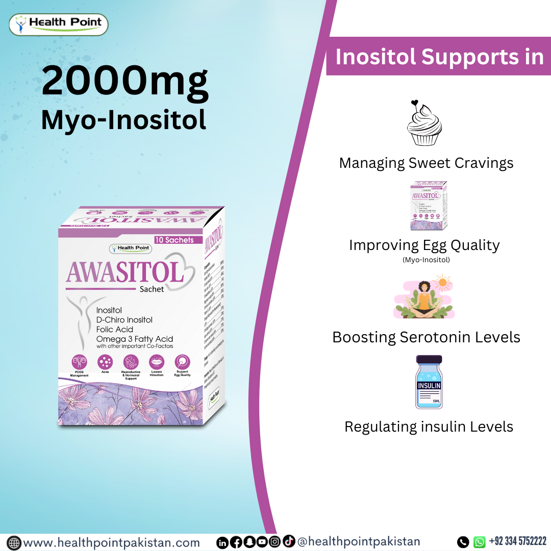 Awasitol Sachet | Best PCOS Supplement in Pakistan | Myo-Inositol & D-Chiro Inositol