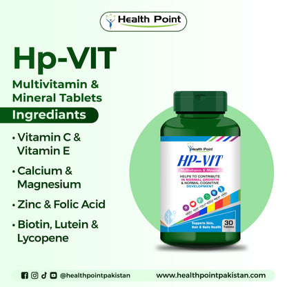 Daily multivitamin in Pakistan containing vitamins and minerals like Vitamin C, Zinc and Biotin for overall wellness