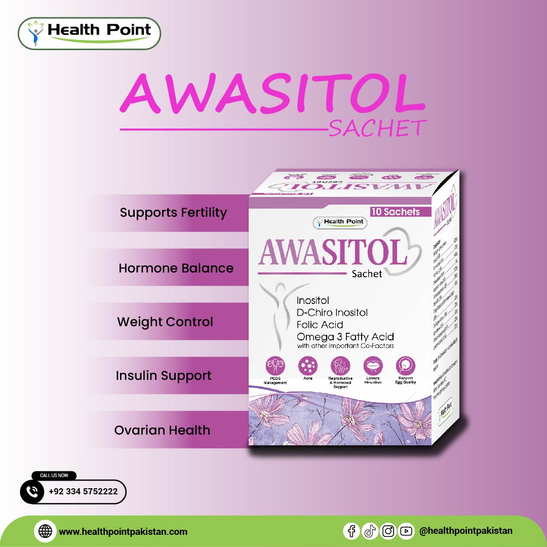 Awasitol Sachet | Best PCOS Supplement in Pakistan | Myo-Inositol & D-Chiro Inositol