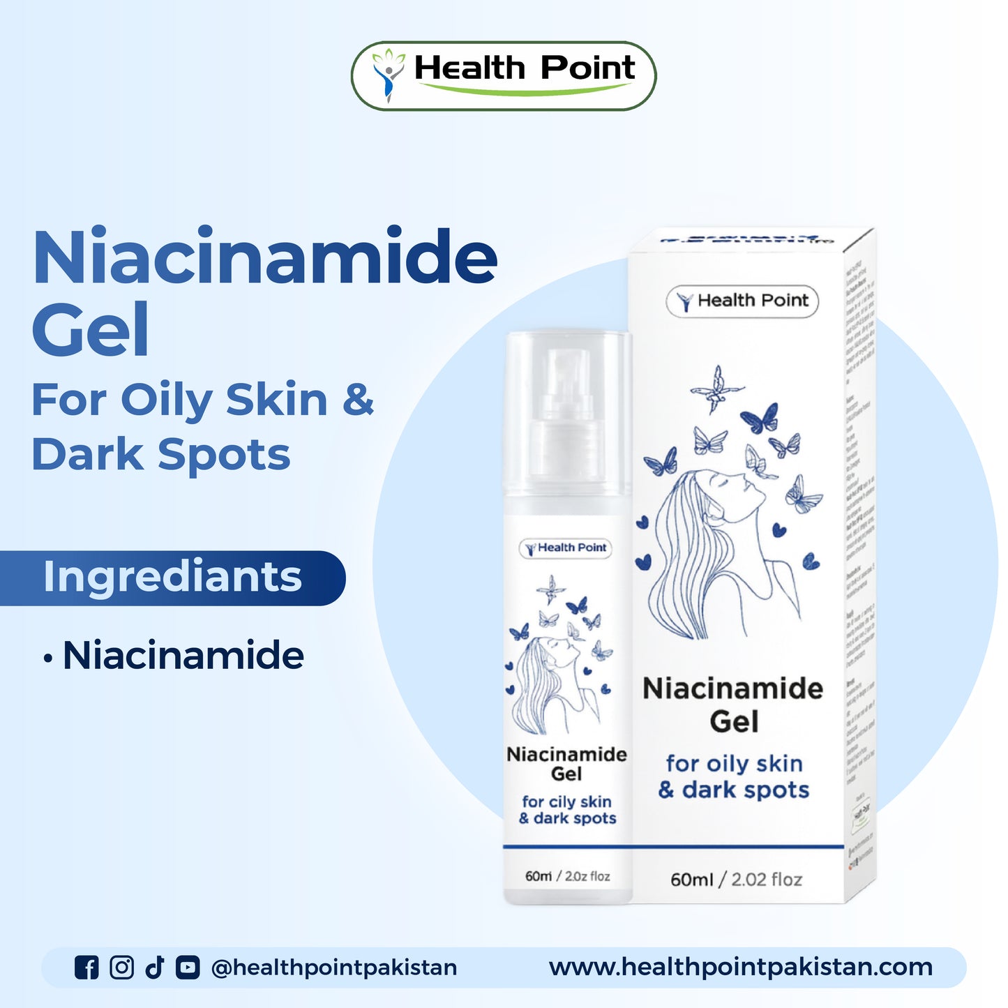 Niacinamide and Antioxidant Gel – Oil Control Skincare Solution 