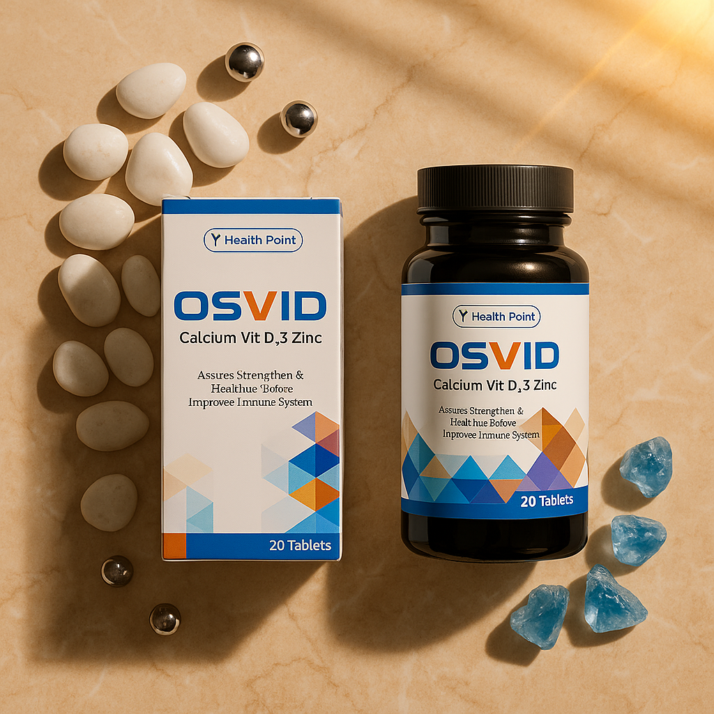 OSVID calcium citrate tablets in Pakistan with magnesium, selenium and zinc for strong bones and immunity

