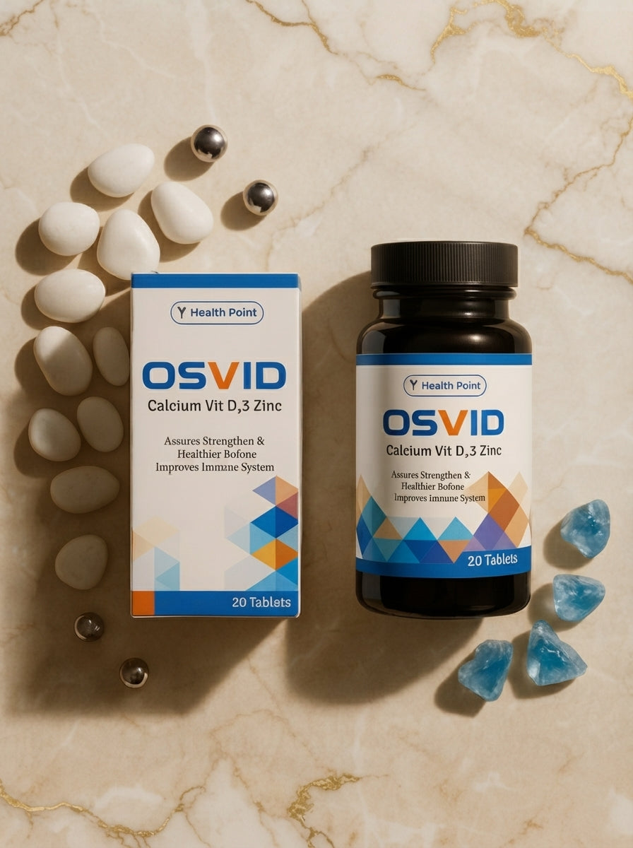 OSVID Calcium Citrate Tablets – Best Calcium Supplement in Pakistan with Magnesium, Selenium, and Zinc