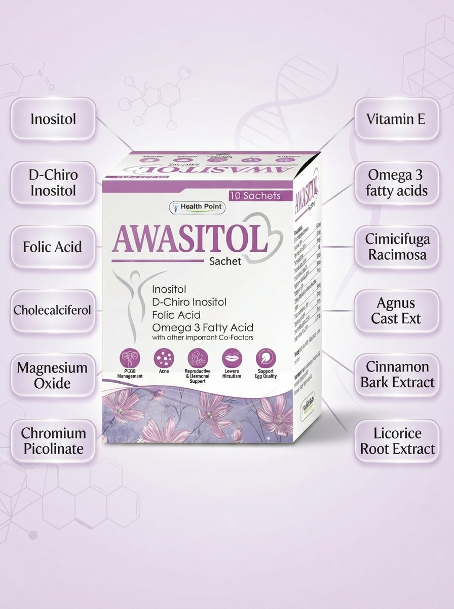 Awasitol Sachet | Best PCOS Supplement in Pakistan | Myo-Inositol & D-Chiro Inositol