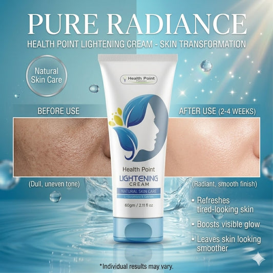 Best lightening cream in Pakistan by Health Point for brighter, smoother, glowing-looking skin