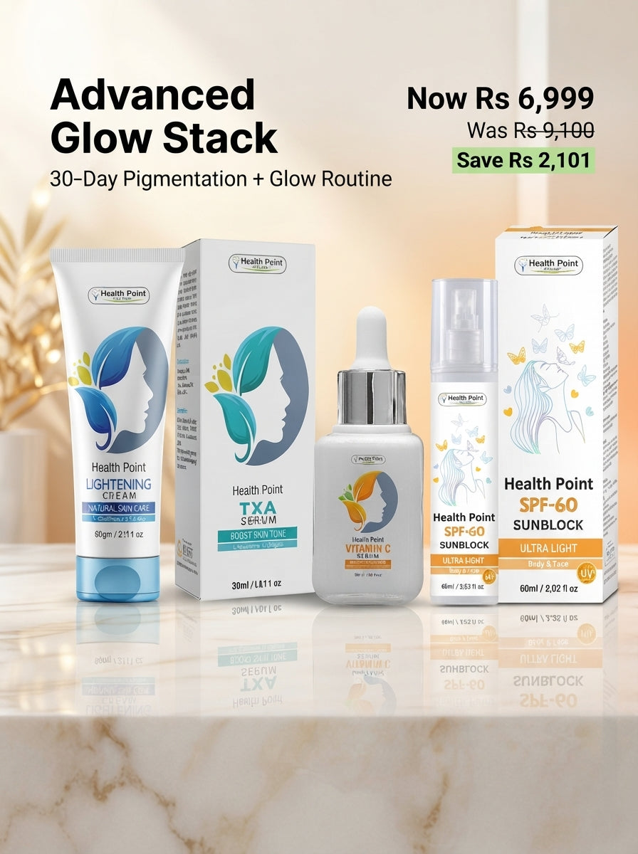 Health Point Advanced Glow Stack pigmentation bundle with SPF 60