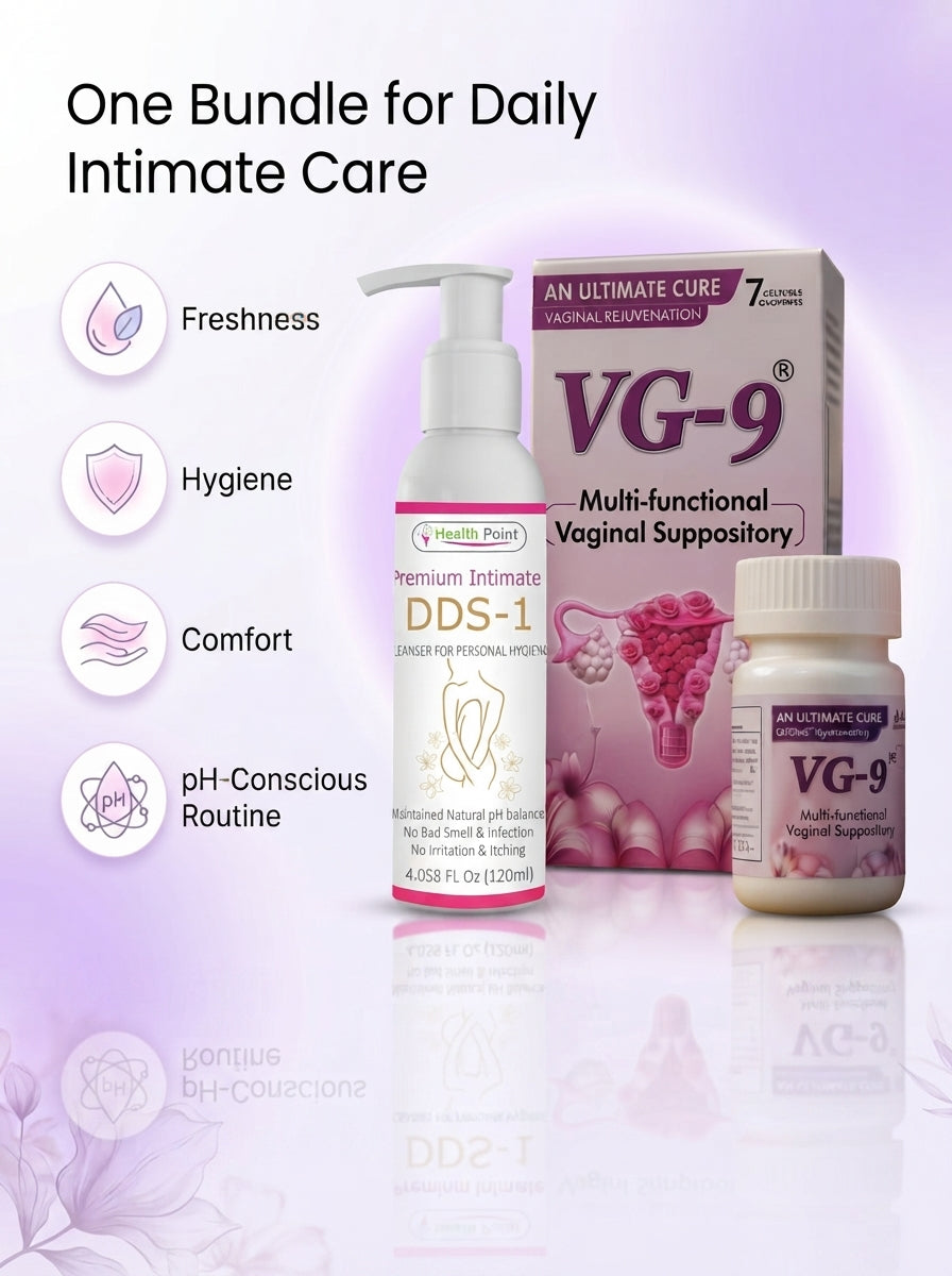 Health Point Intimate Care Duo – DDS1 Intimate Wash + VG9 Suppository