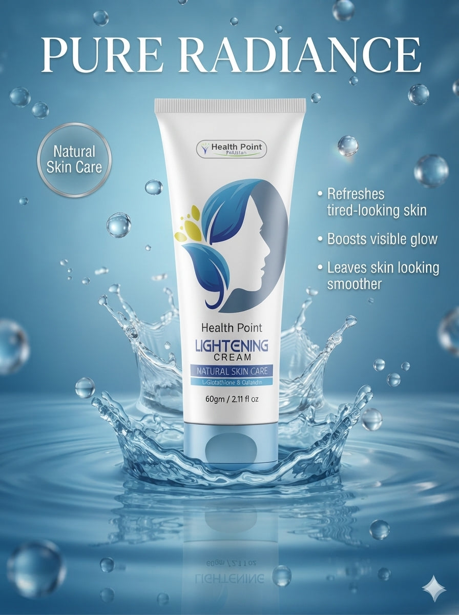 Best Skin Lightening Cream in Pakistan | Health Point Whitening Formula with Glutathione & Vitamin C