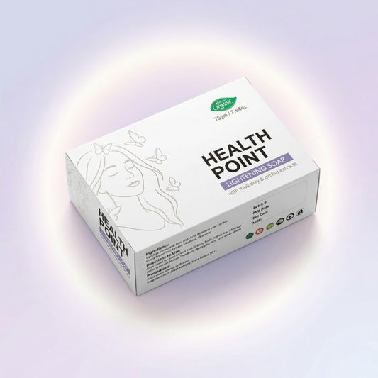 Health Point Lightening Soap 75gm premium hero image for brighter-looking skin and daily cleansing in Pakistan