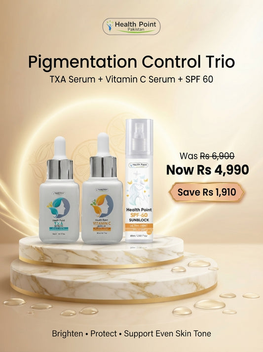 Health Point Pigmentation Control Trio – TXA Serum + Vitamin C + SPF 60