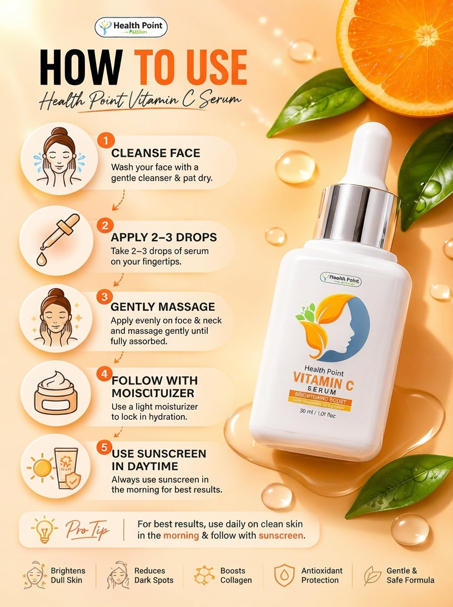 Best Vitamin C Serum in Pakistan | Health Point for Bright, Radiant Skin