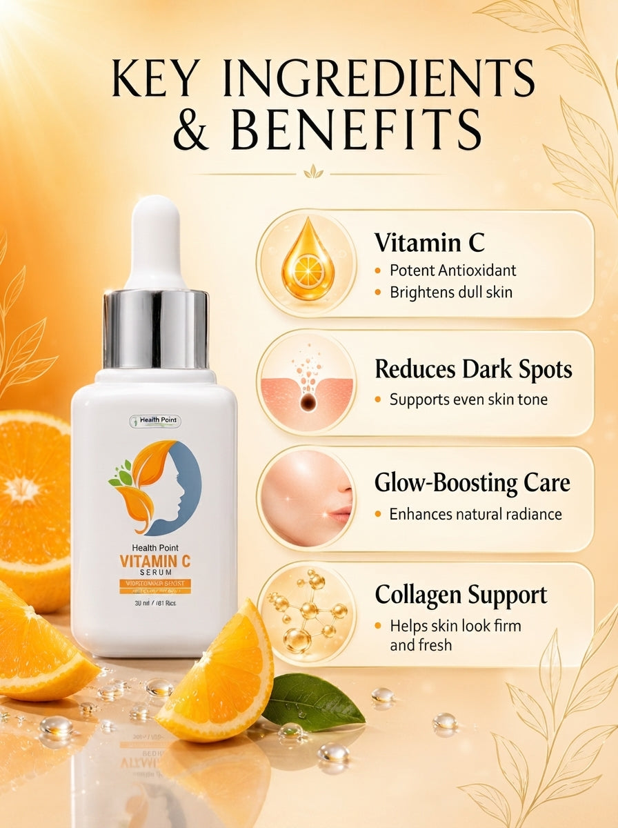 Best Vitamin C Serum in Pakistan | Health Point for Bright, Radiant Skin