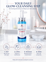 How to use Brightora Glowing Facewash in a daily morning and evening skincare routine