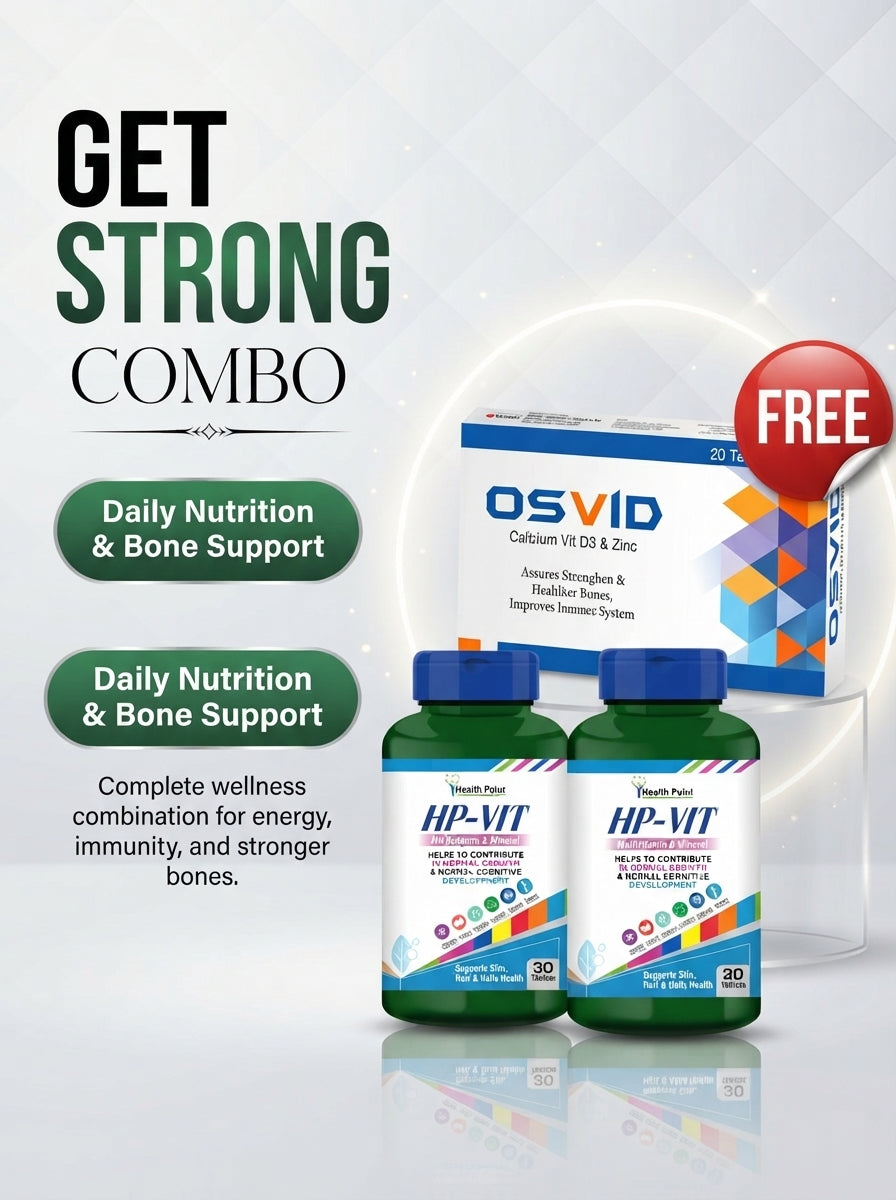 HP-Vit and OSVID calcium vitamin D3 zinc bundle by Health Point Pakistan