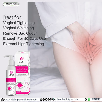 DDS-1 intimate cleanser bottle with benefits for women intimate health