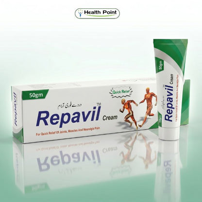 Repavil Cream 50gm for joint pain muscle pain and neuralgia pain relief in Pakistan
