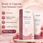 Shop now image for Pell and Ve Cream by Health Point Pakistan highlighting smooth feel brighter-looking appearance daily feminine care and confidence