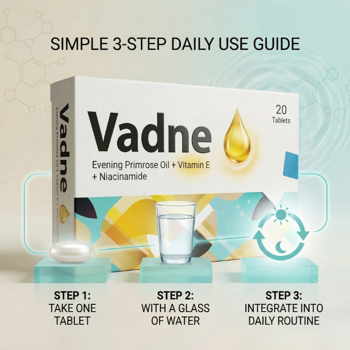 Vadne Tablets how to use image for daily routine supplement support
